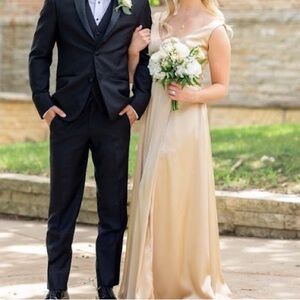 Gold/champagne long dress